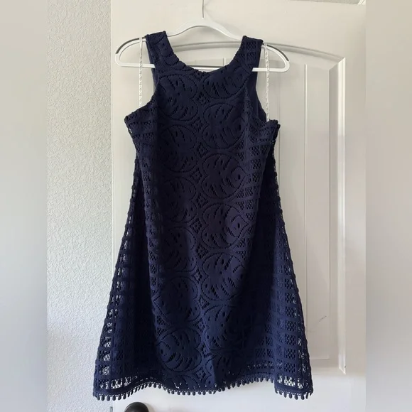 Lilly Pulitzer | Dresses | Lilly Pulitzer Elegant Navy Lace Dress